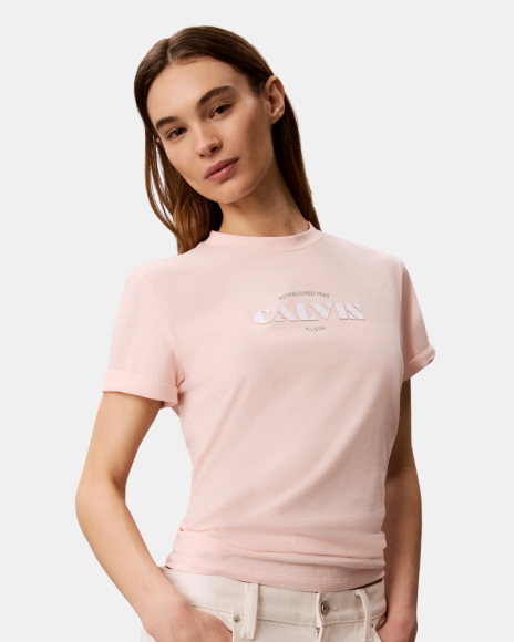 Camisetas Manga corta Mujer CALVIN KLEIN Rosa LV047G807GVG3