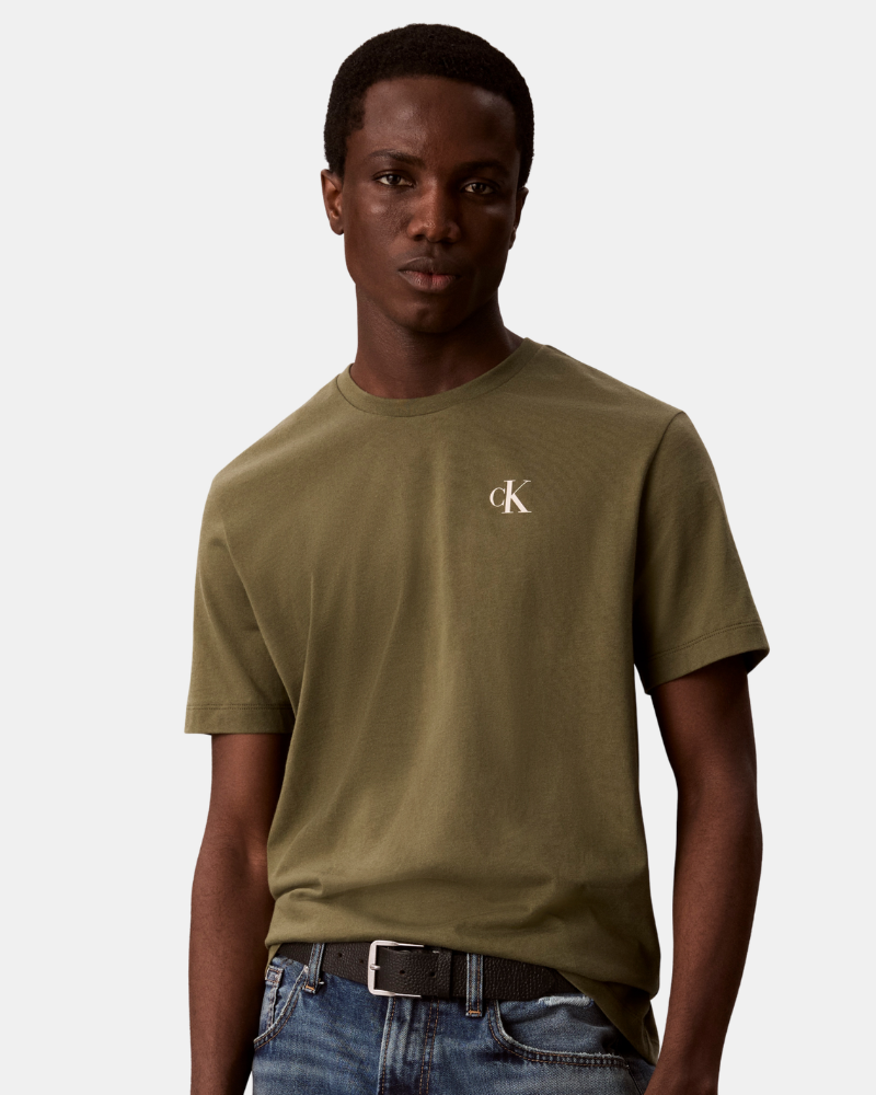 Camisetas Manga curta Homem CALVIN KLEIN Verde LV04RH815GLI1