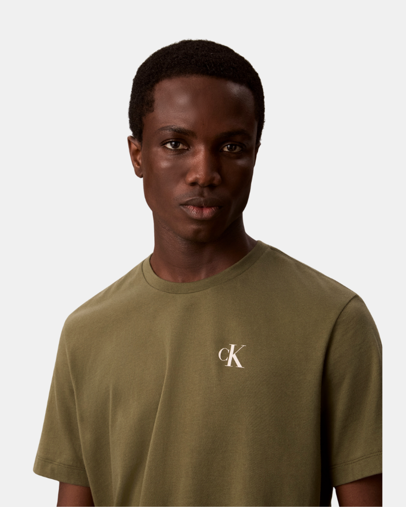 Camisetas Manga curta Homem CALVIN KLEIN Verde LV04RH815GLI1