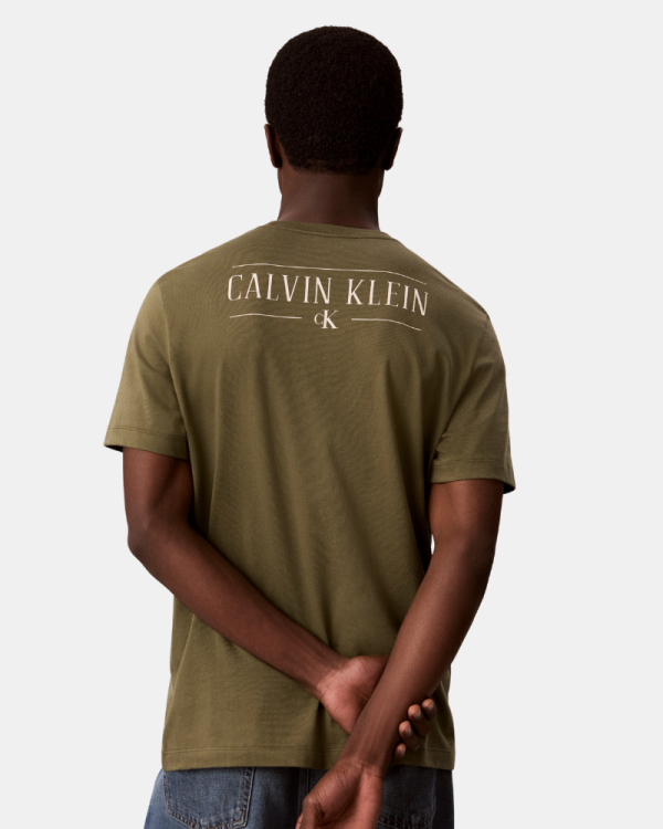 Camisetas Manga curta Homem CALVIN KLEIN Verde LV04RH815GLI1