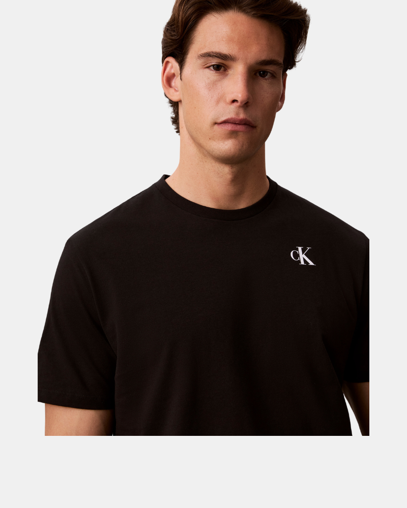 Camisetas de manga curta para homem CALVIN KLEIN pretas LV04RH815GUB1