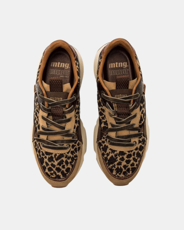 Zapatillas Mujer MUSTANG Marrón Animal Print 60431