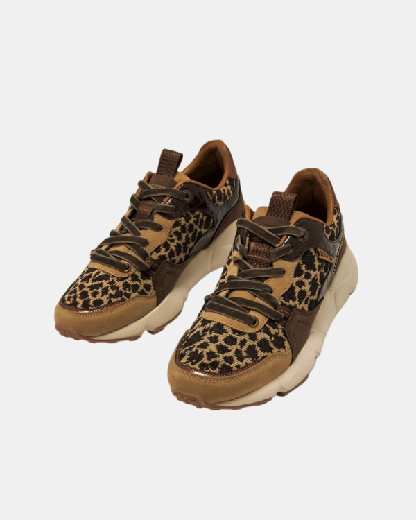 Zapatillas Mujer MUSTANG Marrón Animal Print 60431