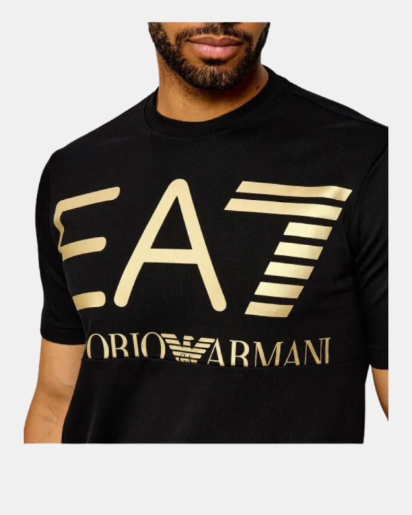 Camisetas de manga curta para homem EA7 preto 7M002200 AF27188