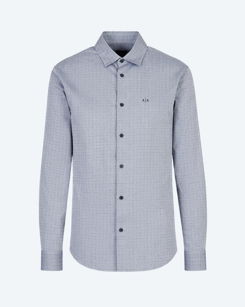 ARMANI EXCHANGE 6LZC03 ZNWUZ Camisas de Manga Comprida Homem Azul