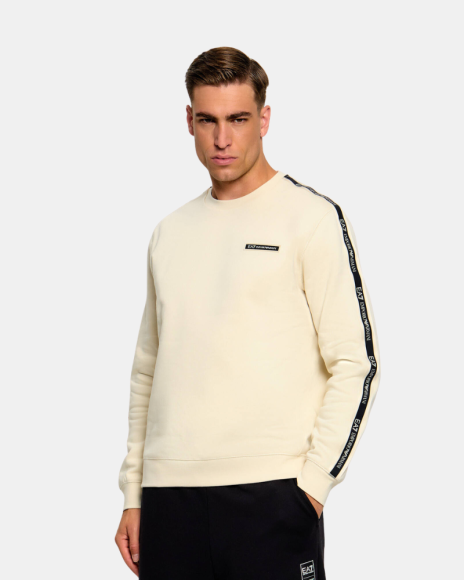 Sweatshirts Manga longa Homem EA7 Bege 7M002195 AF10377