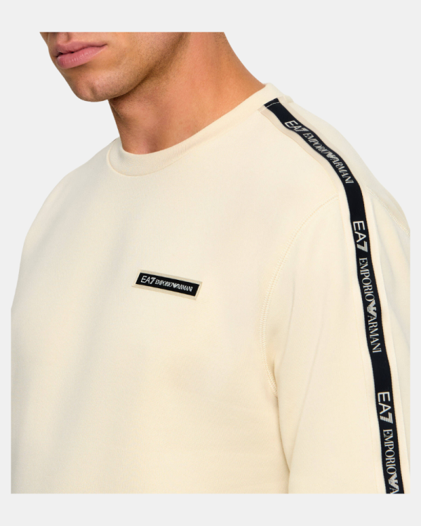 Sweatshirts Manga longa Homem EA7 Bege 7M002195 AF10377