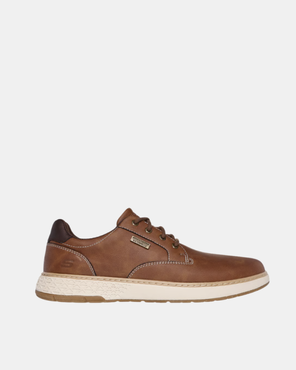 Sapatos de homem SKECHERS castanhos 205234 impermeáveis