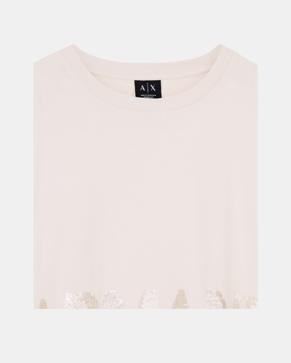 Camisetas Manga curta Mulher ARMANI EXCHANGE Bege XW002779 AF10356