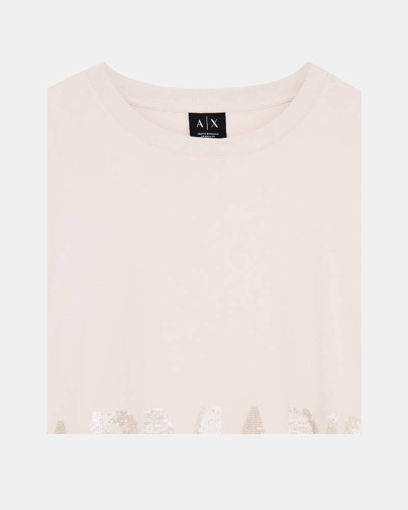Camisetas Manga curta Mulher ARMANI EXCHANGE Bege XW002779 AF10356