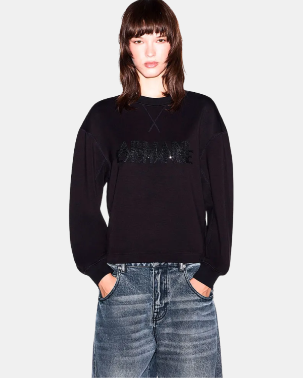 Camisolas de manga comprida para mulher ARMANI EXCHANGE Preto XW002397 AF13397