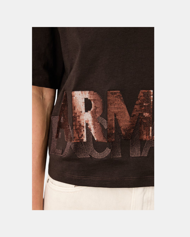 Camisetas Manga corta Mujer ARMANI EXCHANGE Marrón XW002779 AF10356