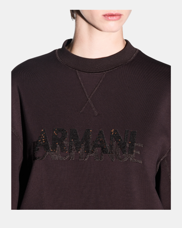 Sweatshirts de manga comprida para mulher ARMANI EXCHANGE Castanho XW002397 AF13397