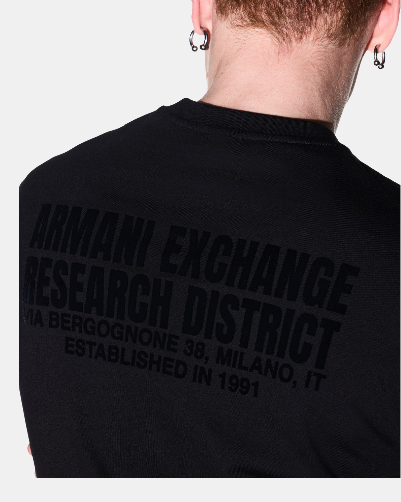 Camisetas de manga curta para homem ARMANI EXCHANGE Preto XM003026 AF21323