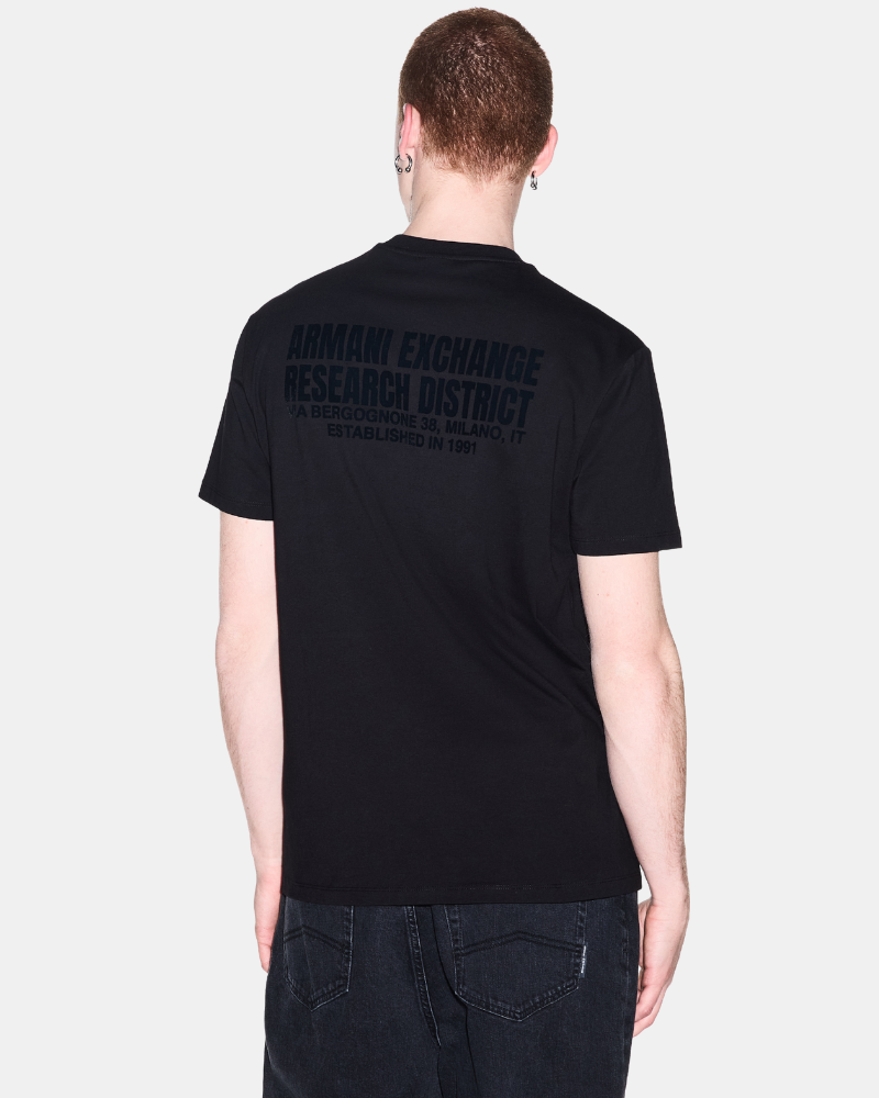 Camisetas de manga curta para homem ARMANI EXCHANGE Preto XM003026 AF21323