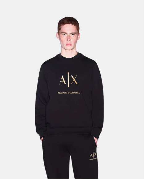 Camisolas de manga comprida para homem ARMANI EXCHANGE Preto XM003551 AF20150