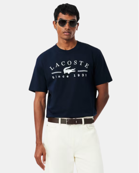 Camisetas Manga corta Hombre LACOSTE Azul TH1754