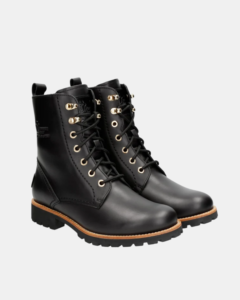 Botas Militares Mujer PANAMA JACK Negro FARA TRAV B3