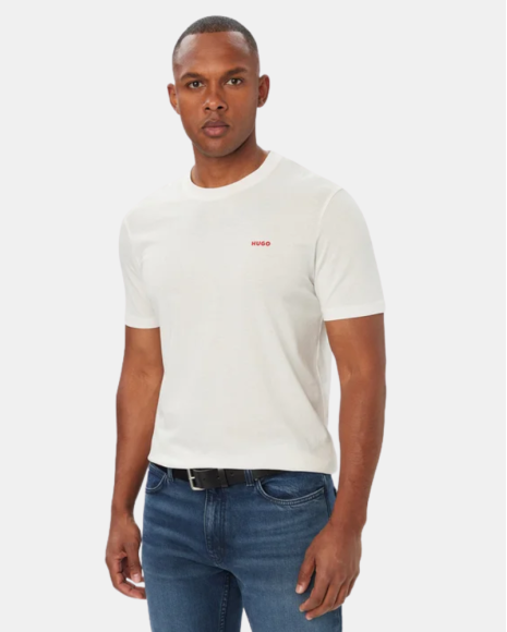 Camisetas de manga curta para homem HUGO Nude 50466158 DERO222