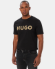 Camisetas de manga curta para homem HUGO Preto 50564790 DULIVIO