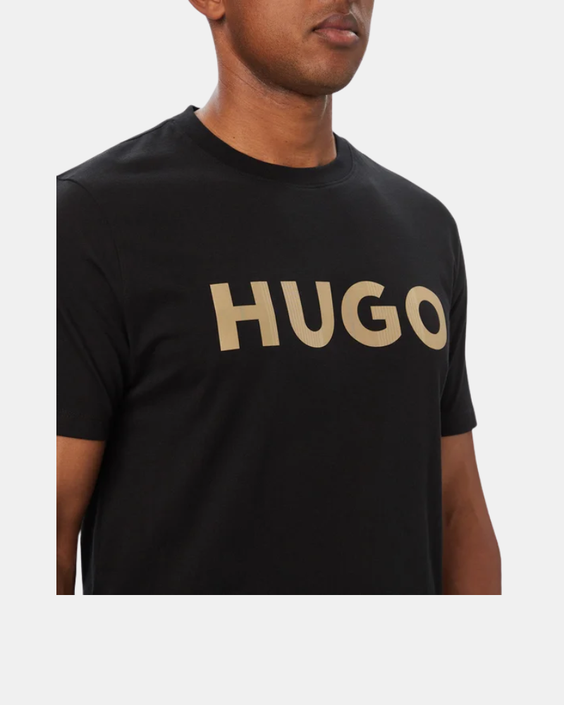 Camisetas de manga curta para homem HUGO Preto 50564790 DULIVIO
