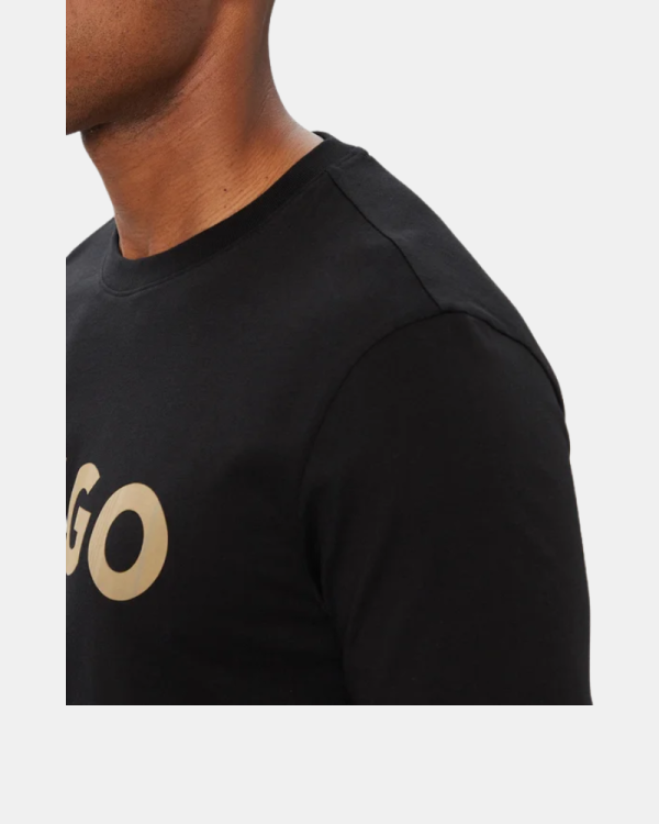 Camisetas de manga curta para homem HUGO Preto 50564790 DULIVIO