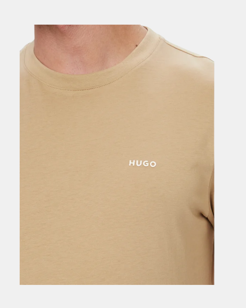 Camisetas de manga curta para homem HUGO bege 50466158 DERO222