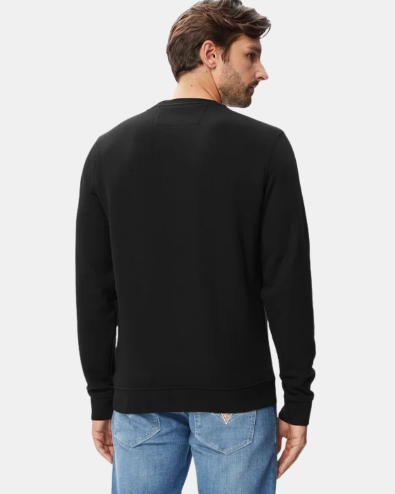 Camisola de manga comprida masculina preta M6YQ37 K4103