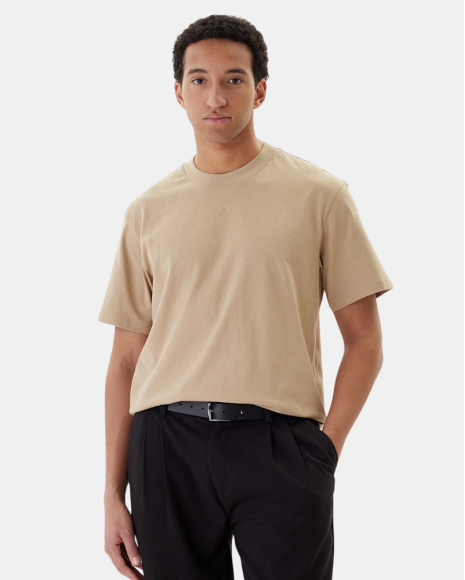 Camisetas de manga curta para homem HUGO Bege 50488330 DAPOLINO