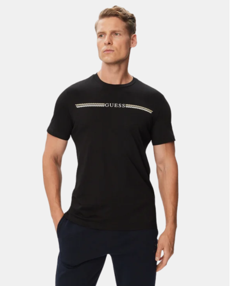 Camisetas de manga curta para homem GUESS Preto Z6BI05 K6536