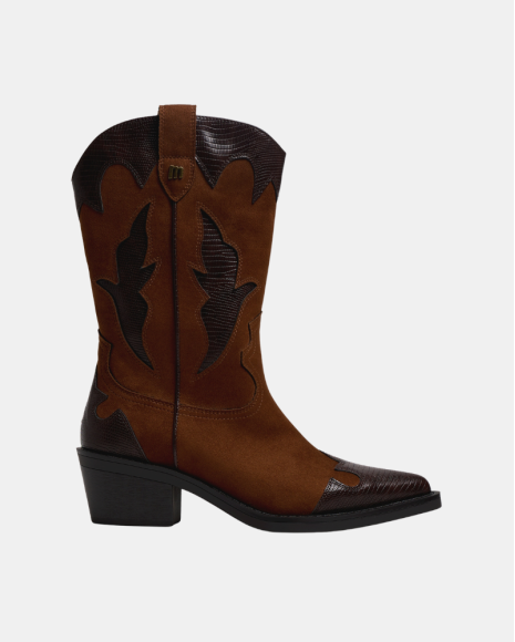 Botins Cowboy Mulher MUSTANG Castanhos 56371