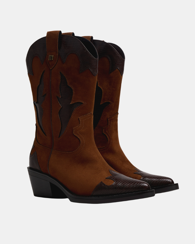Botins Cowboy Mulher MUSTANG Castanhos 56371