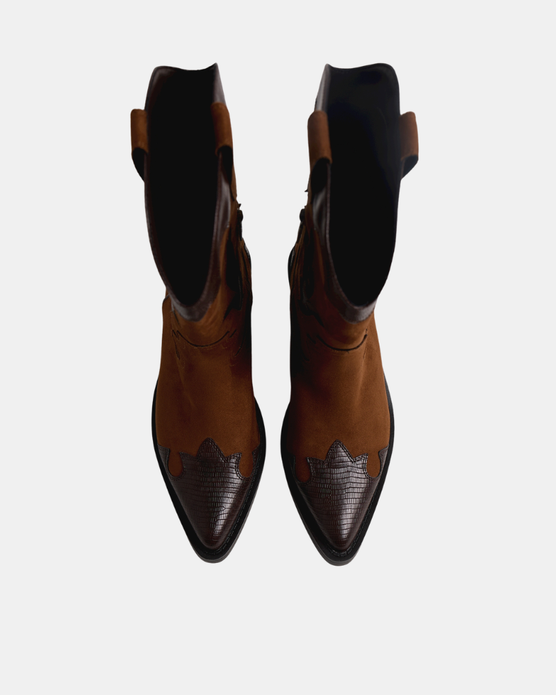 Botins Cowboy Mulher MUSTANG Castanhos 56371