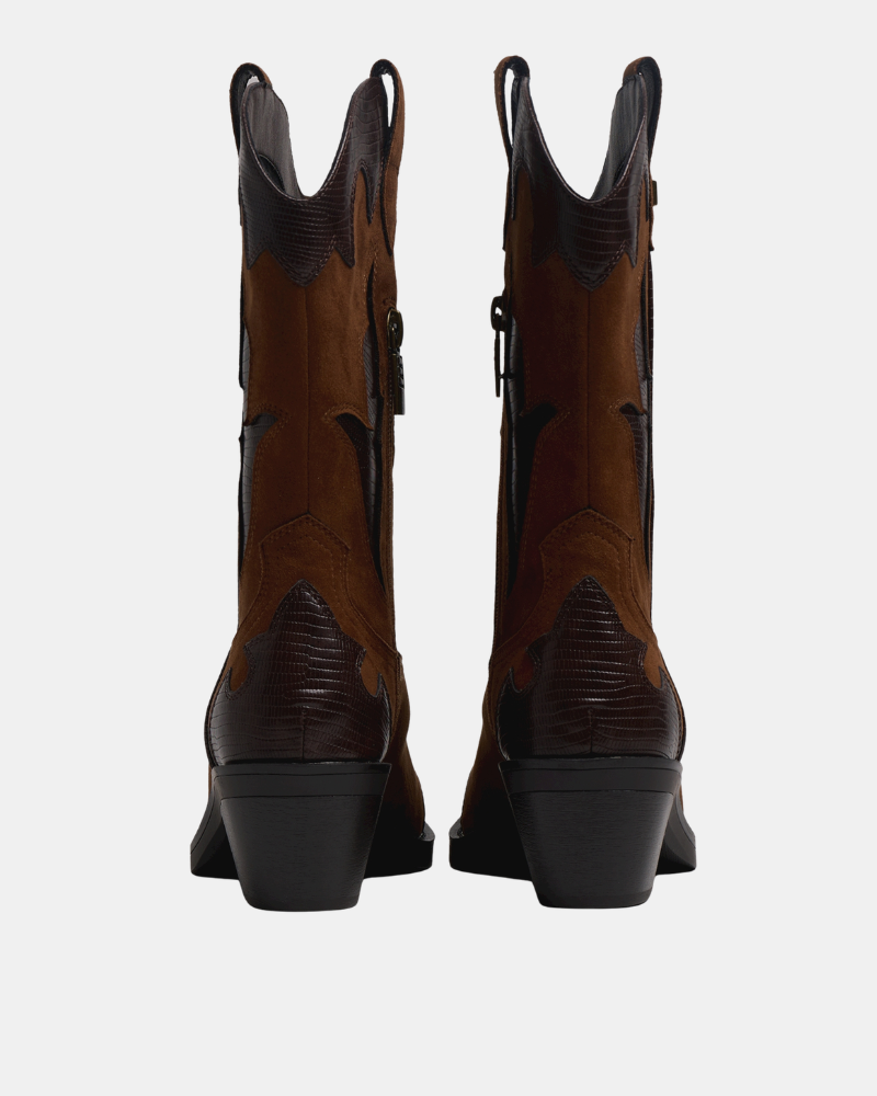 Botins Cowboy Mulher MUSTANG Castanhos 56371