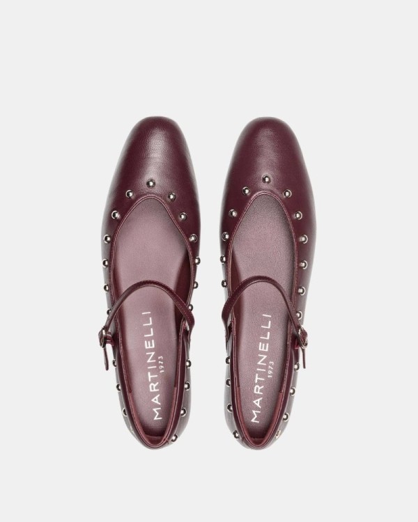 Zapatos Bailarinas Mujer MARTINELLI Burdeos LARIANA 1750 B465PY