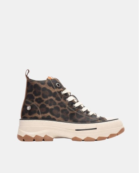 Zapatillas Altas Mujer REFRESH Animal Print 173078