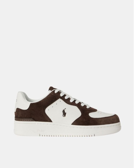 Zapatillas Bajas Hombre POLO RALPH LAUREN Blanco Marrón 809P15491 MASTERS CRT