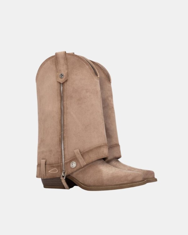 Botas Altas Cowboy Mujer XTI Beige 146098