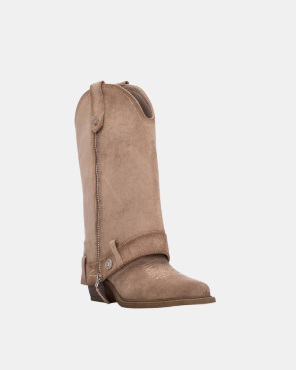 Botas Altas Cowboy Mujer XTI Beige 146098