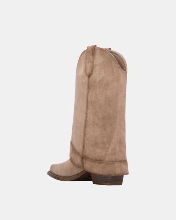 Botas Altas Cowboy Mujer XTI Beige 146098