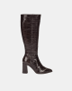 Botas Altas Mujer Wonders Marrón M 5442