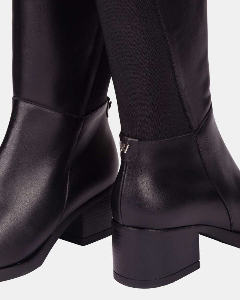 Botines Altas Mujer Wonders Negro G 6262