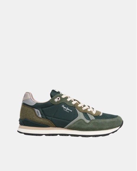 Zapatillas Bajas Hombre PEPE JEANS Verde PMS400050 BRIT LEAGUE M