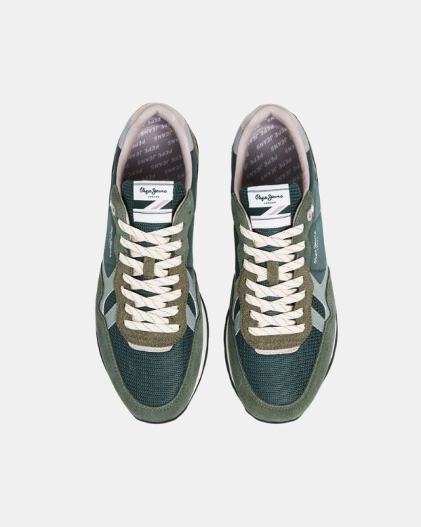 Zapatillas Bajas Hombre PEPE JEANS Verde PMS400050 BRIT LEAGUE M