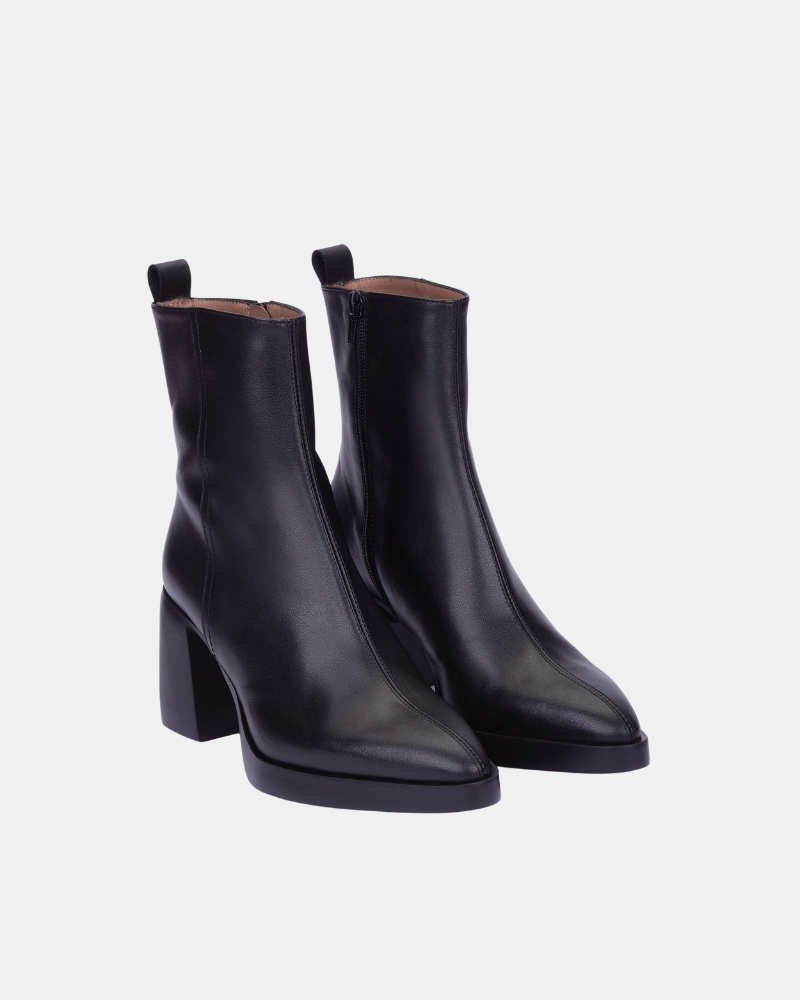 Botines Bajos Mujer Wonders Negro L 1601