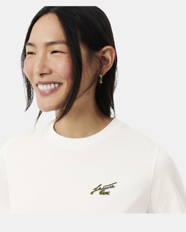 Camisetas Manga curta Mulher LACOSTE Bege TF0224