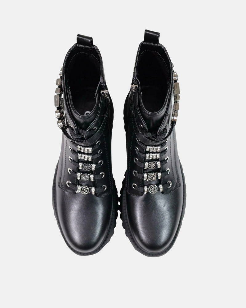 Botas Militares Mujer GUESS Negro FICKI FLFFIC ELE10