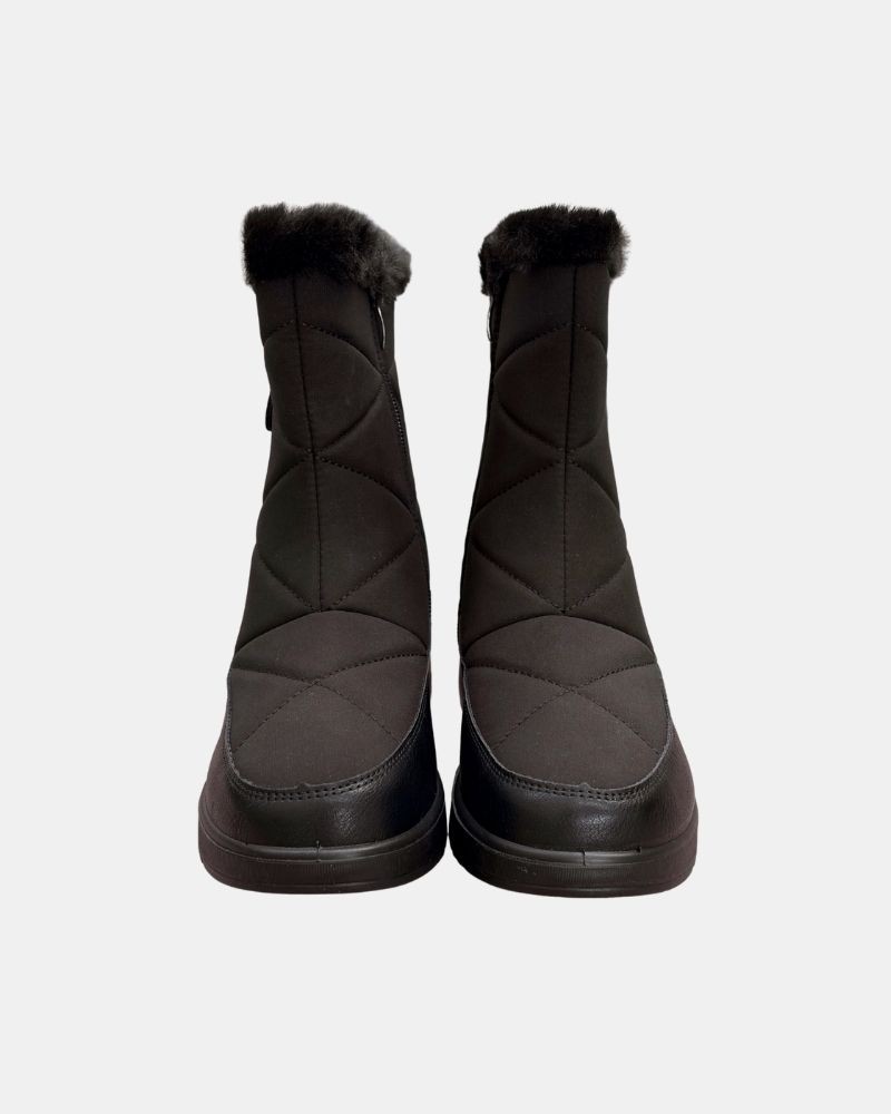 Botines De pelo Bajos Mujer Amarpies Negro 31138