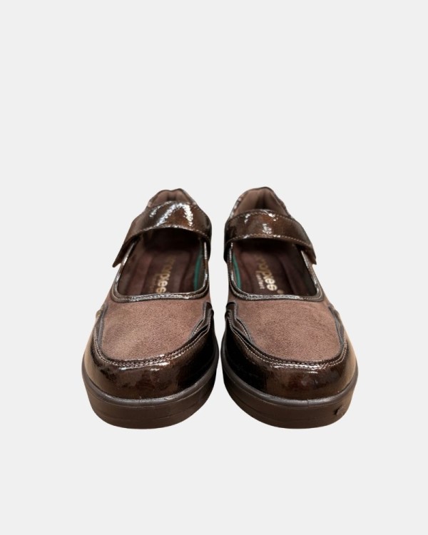 Zapatos Bajos Abiertos Mujer Amarpies Taupe 31036