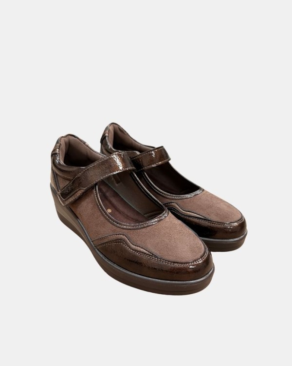 Zapatos Bajos Abiertos Mujer Amarpies Taupe 31036